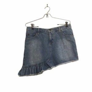 Quizz Jeans High Low Denim Jean Skirt Size 7/8